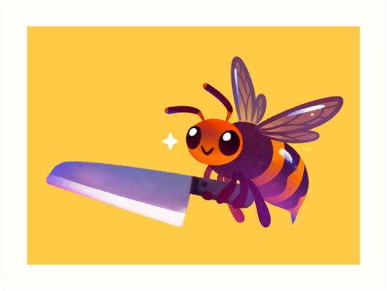 "Asian giant hornet " Art Print by pikaole | Redbubble