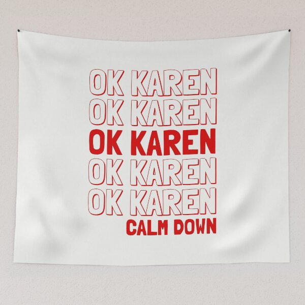 Item preview, Ok Karen Calm Down, Funny Karen Pop Culture Gift designed and sold by VintageMashup.