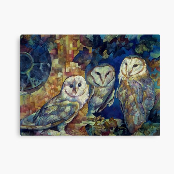 barn owls Canvas Print