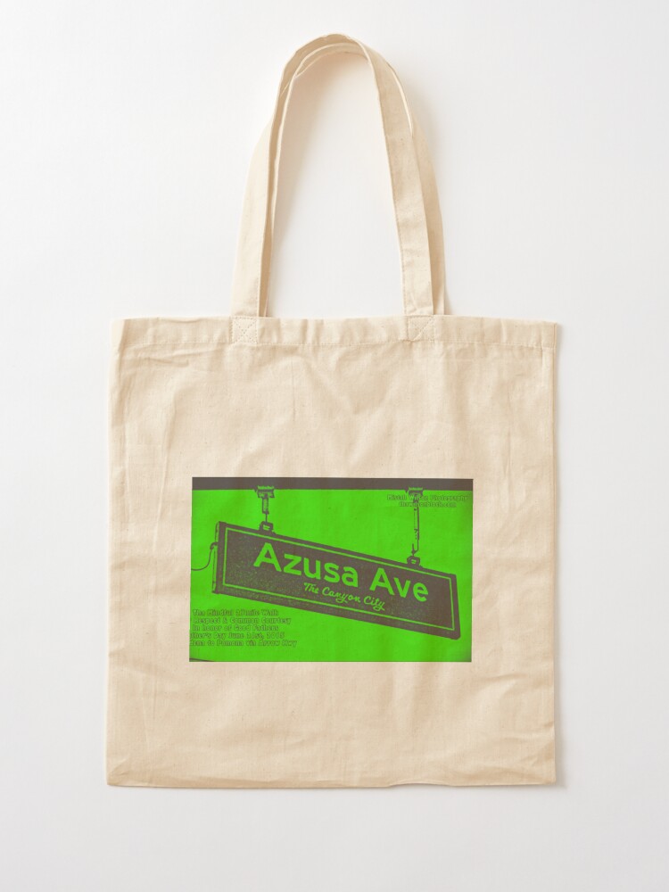 Alternate view of Azusa Avenue, Azusa, CA by Mistah Wilson Tote Bag