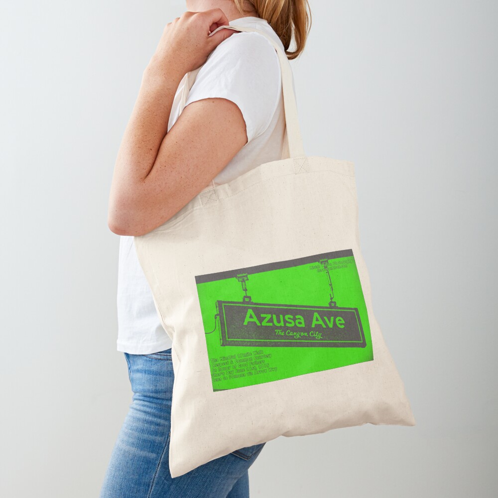 Azusa Avenue, Azusa, CA by Mistah Wilson Tote Bag