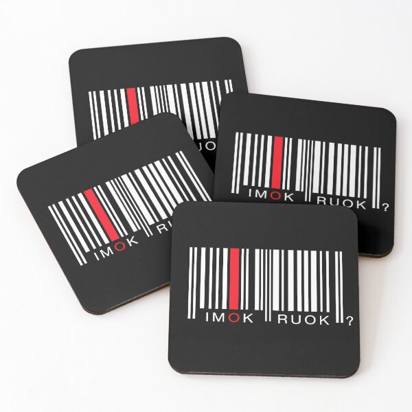 Item preview, IMOK RUOK? Barcode designed and sold by F2GClothing.