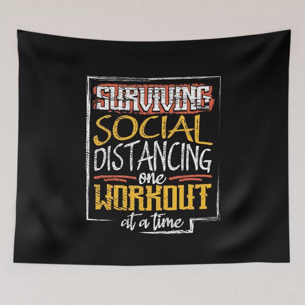 Item preview, Surviving Social Distancing One Workout at a Time  designed and sold by Maria Garcia.