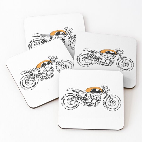 Item preview, Honda Vintage Cafe Racer designed and sold by MintPixDesigns.