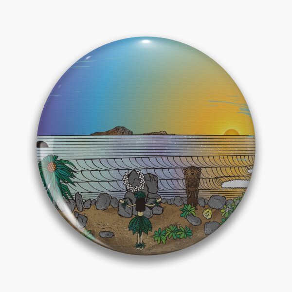 Item preview, Hawaiian Hula Dancer Prays at Makapuu Heiau designed and sold by hilodiego.