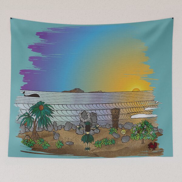 Item preview, Hawaiian Hula Dancer Prays at Makapuu Heiau designed and sold by hilodiego.