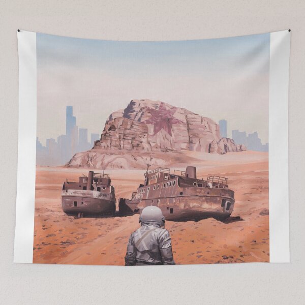 Item preview, Astronaut Desert Ship  designed and sold by Red-artiste.