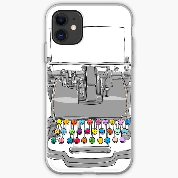 old Typewriter cute art iPhone Soft Case