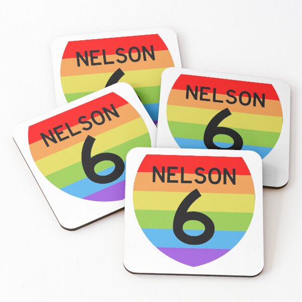 Item preview, State Highway 6 NELSON in Rainbow Colours designed and sold by Kiwidom.