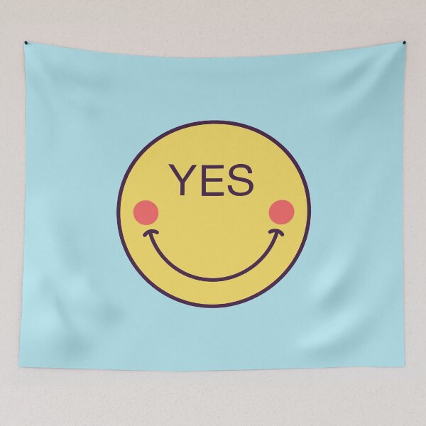 Item preview, Emoji face icon with phrase Yes designed and sold by artskill2k17.