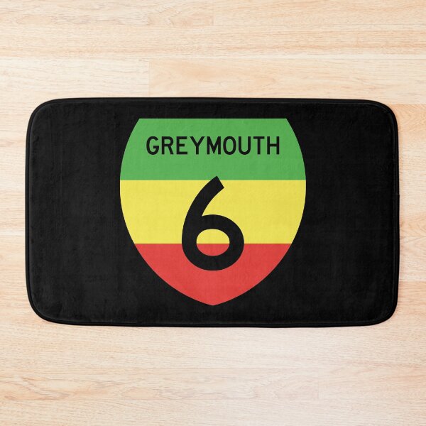 Item preview,  State Highway 6 Greymouth in Rasta Colours designed and sold by MY NEW ZEALAND.