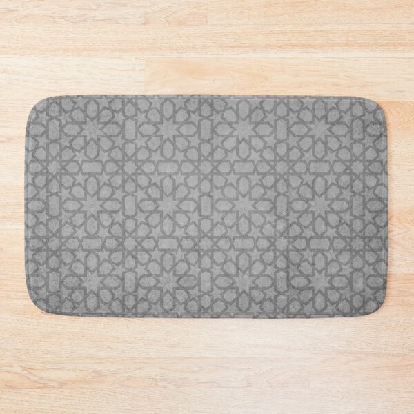 Item preview, grey oriental pattern on stone texture - geometric Arabic Design designed and sold by ohaniki.