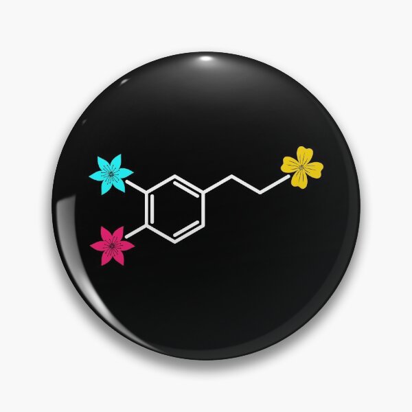 Item preview, Colorful Floral Dopamine Molecule Chemistry Structure designed and sold by mrhighsky.