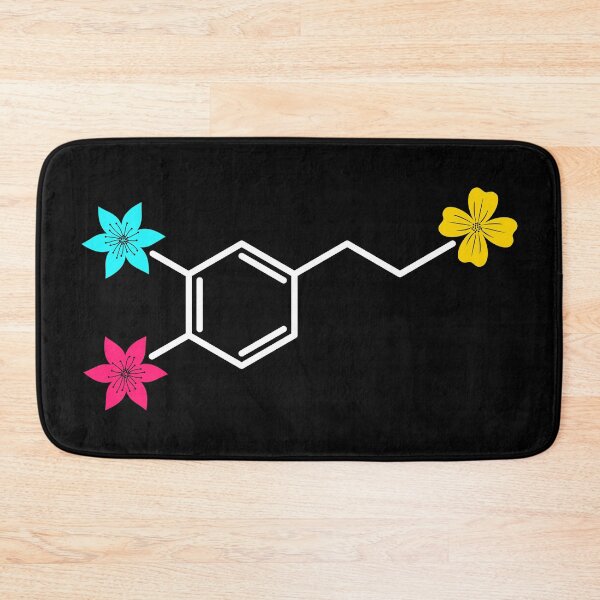 Item preview, Colorful Floral Dopamine Molecule Chemistry Structure designed and sold by mrhighsky.