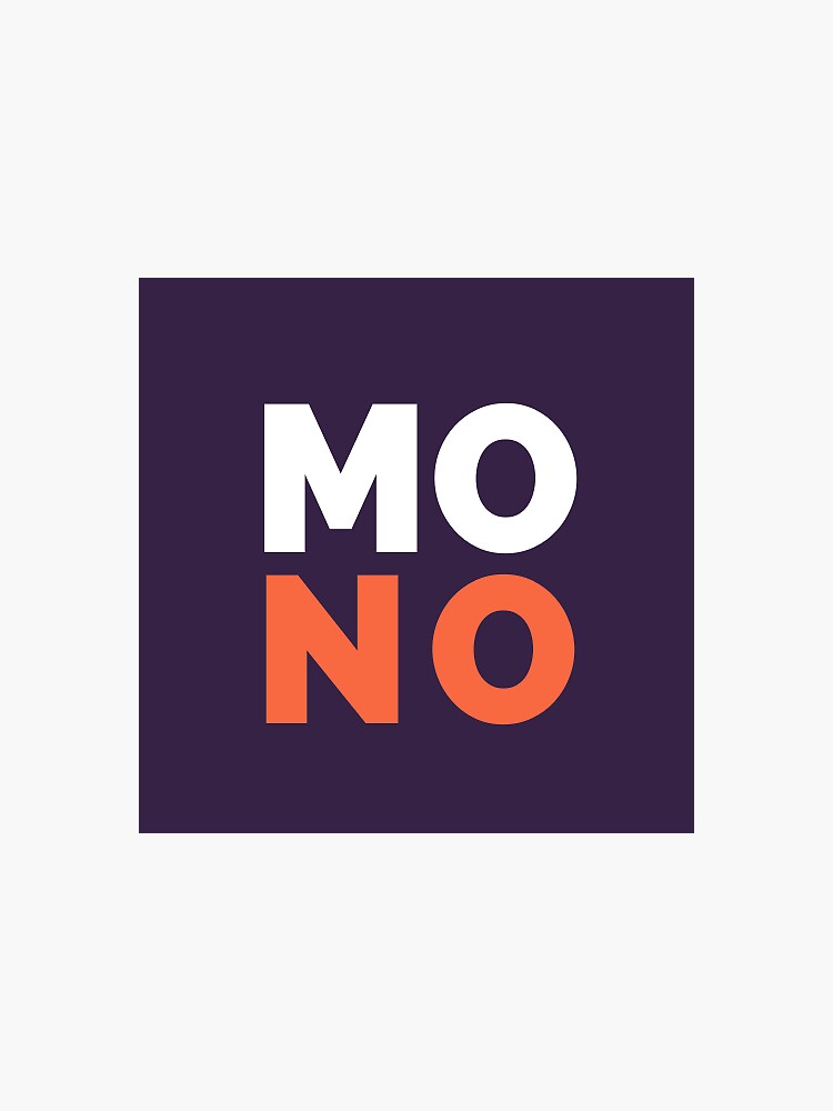 "Mo No" Sticker by ItsNimisha Redbubble