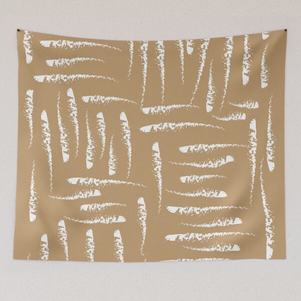 Item preview, Sand Brown Abstract line art 8 designed and sold by MinimalStudio.