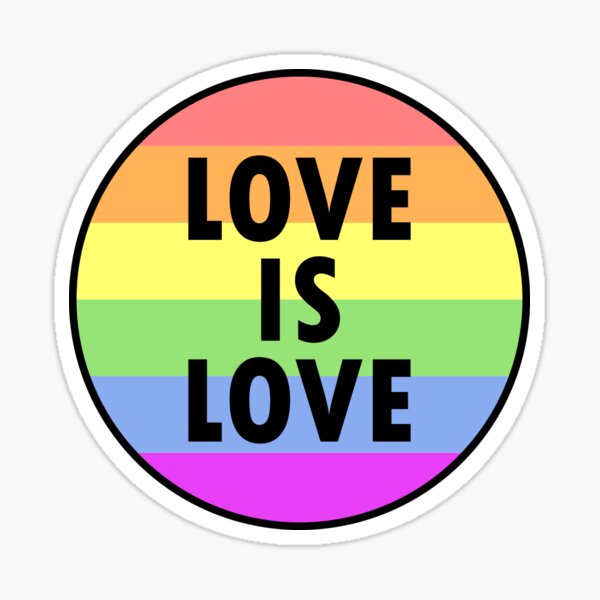 Item preview, Love is Love Circle designed and sold by stickrbox.