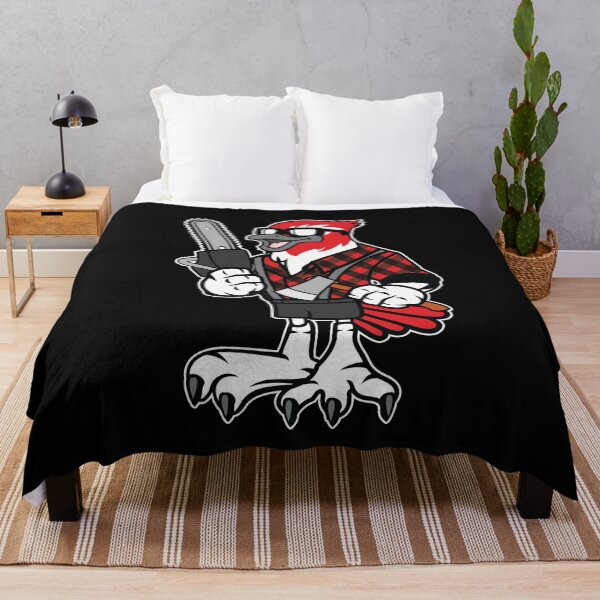 Item preview, Red & Black Lumberjack Bird designed and sold by Nickelparis.