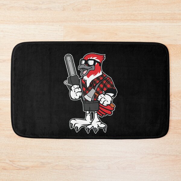 Item preview, Red & Black Lumberjack Bird designed and sold by Nickelparis.