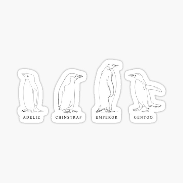 Item preview, Adélie, Chinstrap, Emperor, Gentoo designed and sold by srturk.