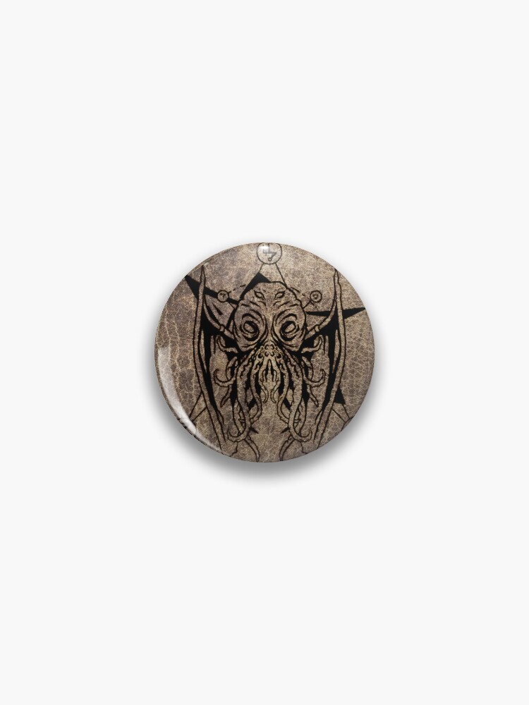 Cthulhu - Lovecraft - Old leather design | Pin