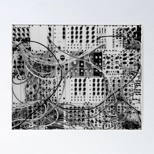 Item preview, Analog Synthesizer - Modular Design - black & white designed and sold by ohaniki.