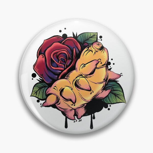 Item preview, Tardigrade Rose Colorful Tattoo designed and sold by supermara.