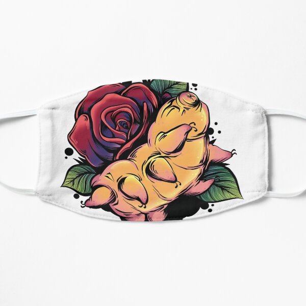 Tardigrade Rose Colorful Tattoo Mask