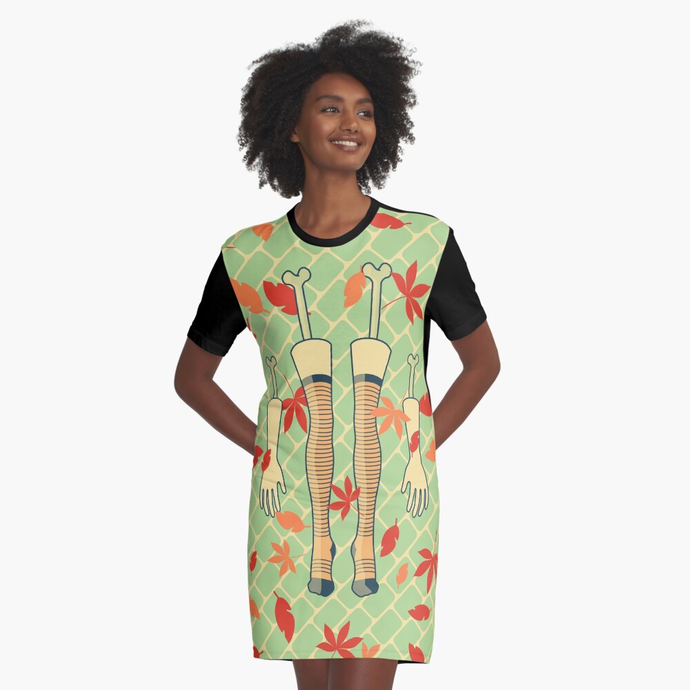 Item preview, Graphic T-Shirt Dress designed and sold by freshinkstain.