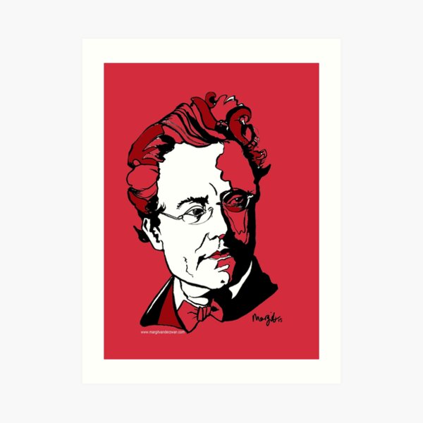 Gustav Mahler Composer Art Print