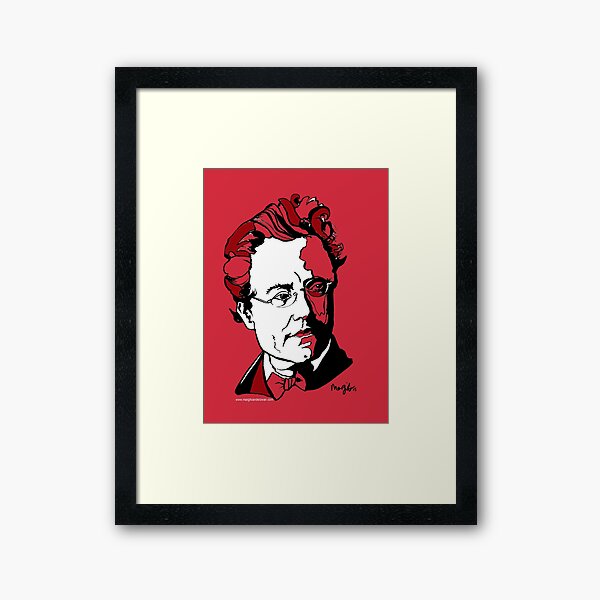 Gustav Mahler Composer Framed Art Print