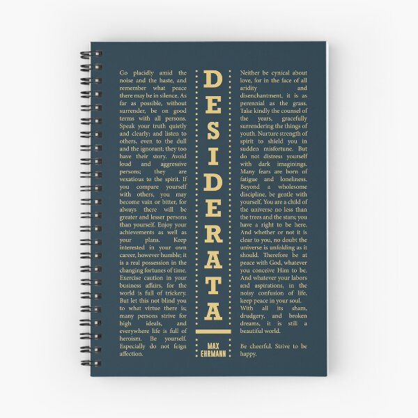 Item preview, Desiderata, Max Ehrmann - Typography Print 26 - Literary Poster designed and sold by Studio Grafiikka.