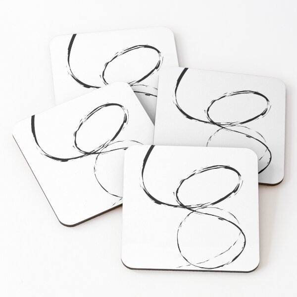 Item preview, White Abstract line art 9 designed and sold by MinimalStudio.