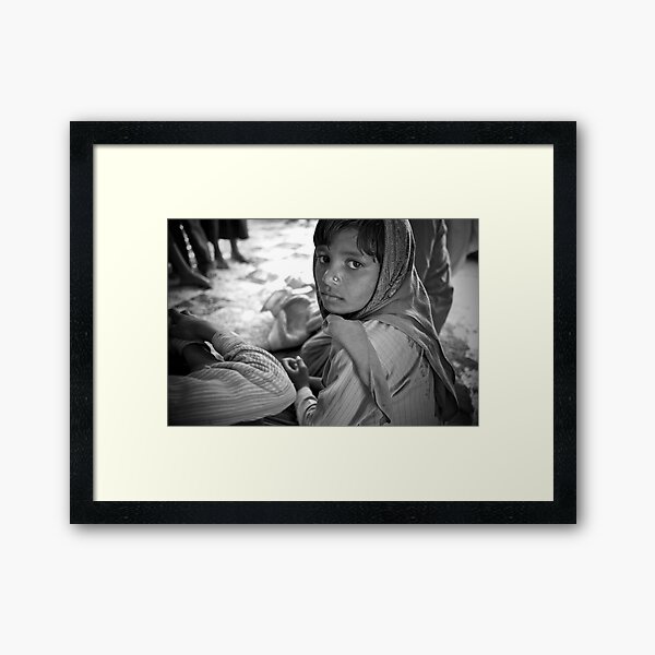 the heart of rural rajasthan Framed Art Print