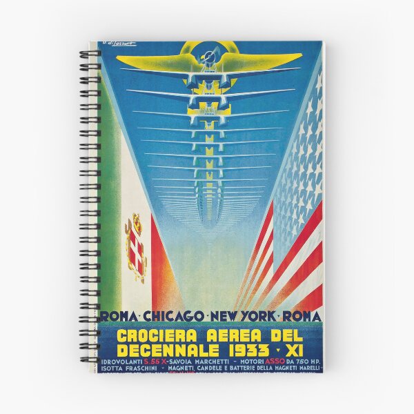 Item preview, Crociere Aereo vintage travel poster designed and sold by stickart-marek.