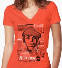 nouvelle Vague Women's Fitted V-Neck T-Shirt