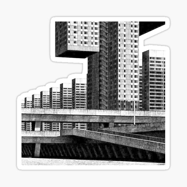 Item preview, Architectural Brutalism 1 designed and sold by lithoman2.