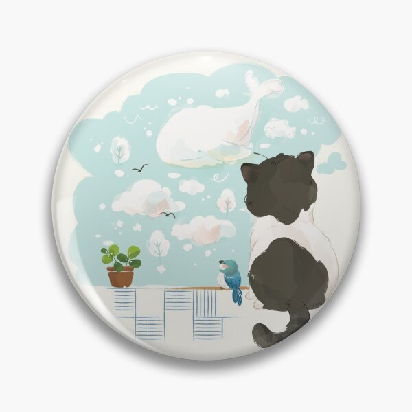 Item preview, A Cat's Day - Daydream Cloud Gazing designed and sold by twigsandpaper.