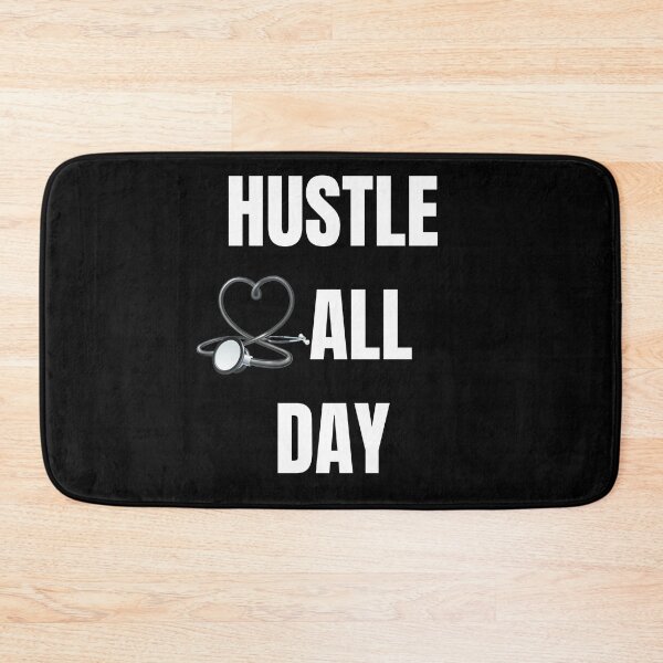 Item preview, CNA Stethoscope Healthcare Heart - Hustle All Day Certified Nursing Assistant Gift designed and sold by designitfun.