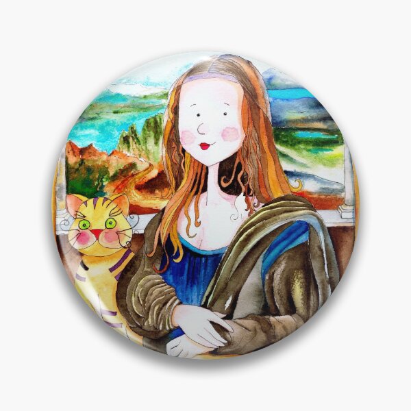 Item preview, Mona Luisa and cat Leo designed and sold by IsabelSalvador.