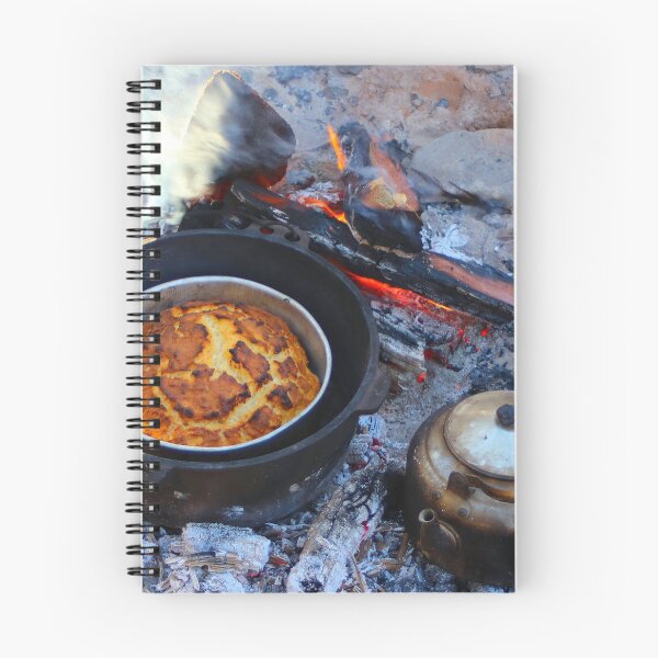 Item preview, Damper and kettle on the camp fire, Australia designed and sold by FranWest.