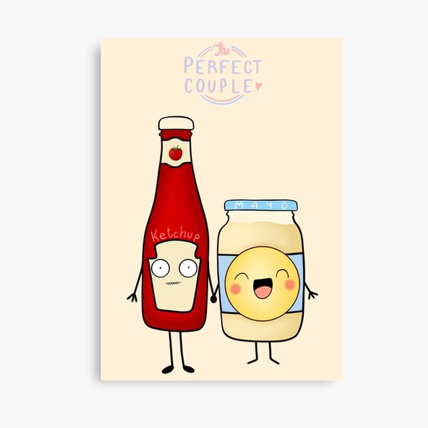 Item preview, Ketchup and Mayo - couple designed and sold by PinkShinyArt.