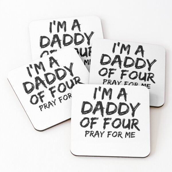 Artikelvorschau, Christian Joke I'm a Daddy of Four Pray for Me Father's Day Gift entworfen und verkauft von TNDesignStudio.