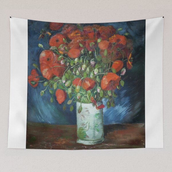 Item preview, Vase with red poppies by van Gogh designed and sold by artimaeus.