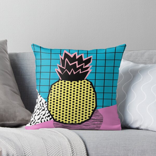 Item preview, Grindage - pineapple fruit tropical pattern memphis style art print bright neon 1980 1980's 80's 80s designed and sold by wackadesigns.