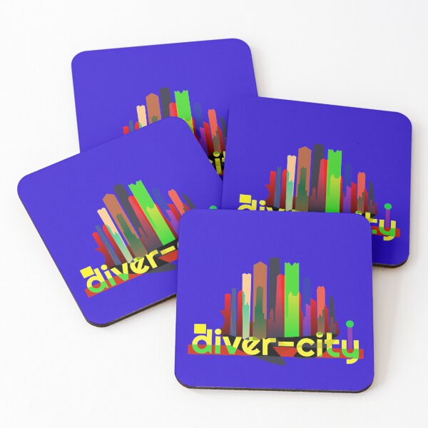 Item preview, Diversity "Diver-City"  Urban Modern Art Design designed and sold by Davey's Designs.