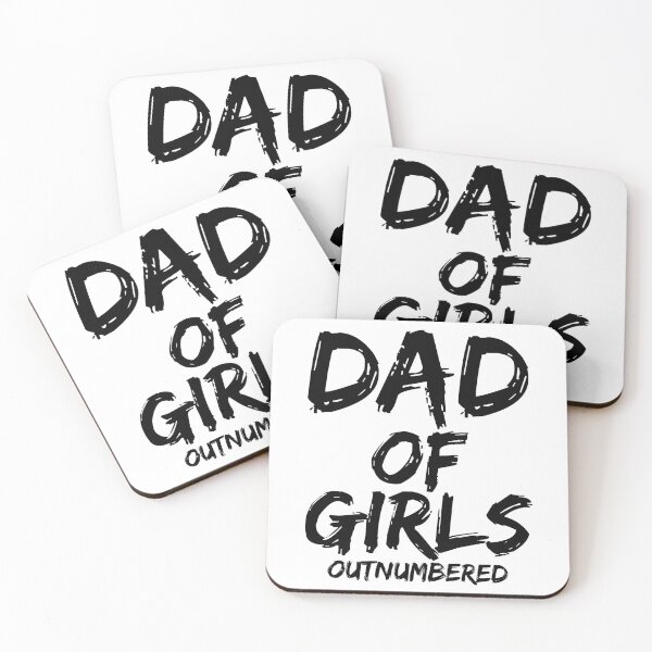 Item preview, Cool Dad of Girls Outnumbered Father's Day Gift designed and sold by TNDesignStudio.