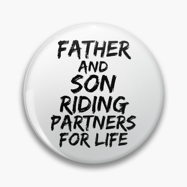Artikelvorschau, Cool Father and Son Riding Partners for Life Father's Day Gift entworfen und verkauft von TNDesignStudio.