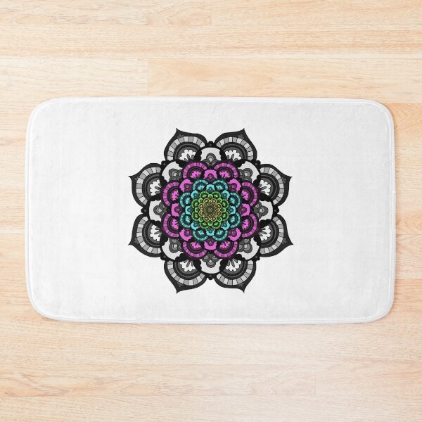 Item preview, Flower grey pink blue green yellow designed and sold by Mariewhite13.