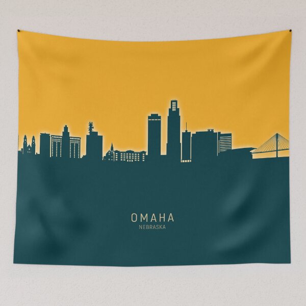 Item preview, Omaha Nebraska Skyline designed and sold by ArtPrints.